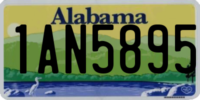 AL license plate 1AN5895