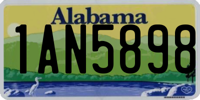 AL license plate 1AN5898