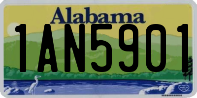 AL license plate 1AN5901