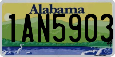 AL license plate 1AN5903