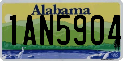 AL license plate 1AN5904