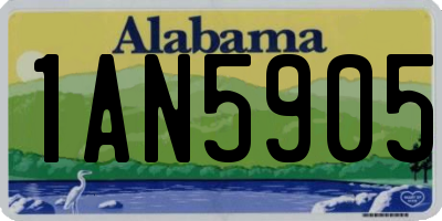 AL license plate 1AN5905