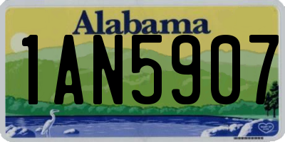 AL license plate 1AN5907