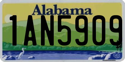 AL license plate 1AN5909