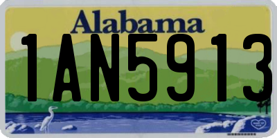 AL license plate 1AN5913