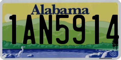 AL license plate 1AN5914