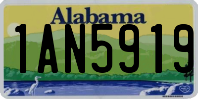 AL license plate 1AN5919