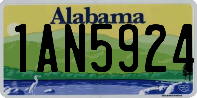 AL license plate 1AN5924