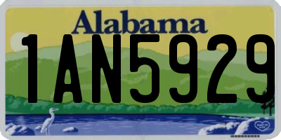 AL license plate 1AN5929