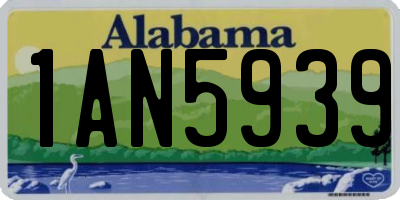 AL license plate 1AN5939
