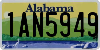 AL license plate 1AN5949