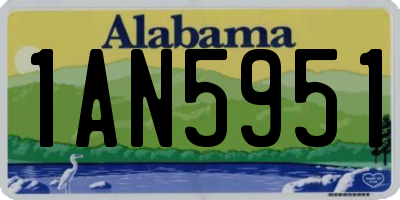 AL license plate 1AN5951