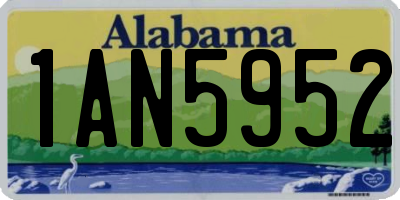 AL license plate 1AN5952
