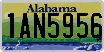 AL license plate 1AN5956