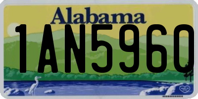AL license plate 1AN5960
