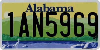 AL license plate 1AN5969