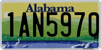 AL license plate 1AN5970