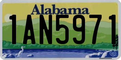 AL license plate 1AN5971