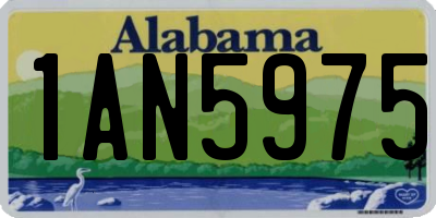 AL license plate 1AN5975