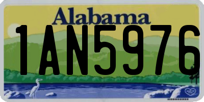AL license plate 1AN5976
