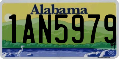 AL license plate 1AN5979