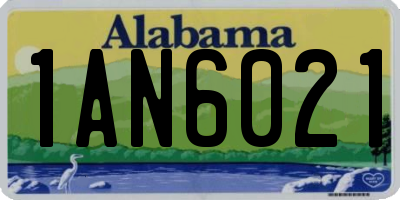 AL license plate 1AN6021