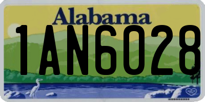 AL license plate 1AN6028