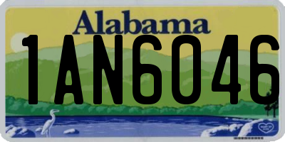 AL license plate 1AN6046