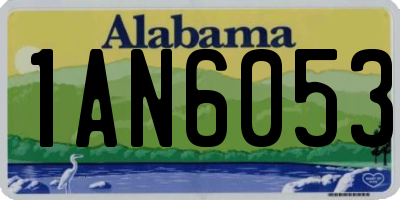 AL license plate 1AN6053