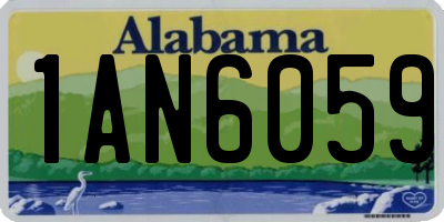 AL license plate 1AN6059