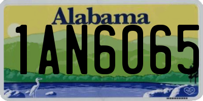 AL license plate 1AN6065