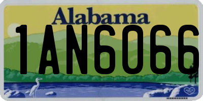 AL license plate 1AN6066