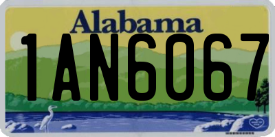 AL license plate 1AN6067