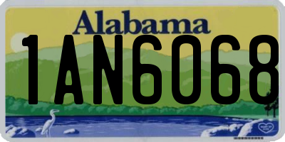 AL license plate 1AN6068