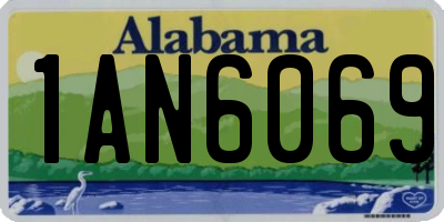 AL license plate 1AN6069