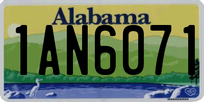 AL license plate 1AN6071