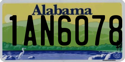 AL license plate 1AN6078