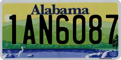 AL license plate 1AN6087