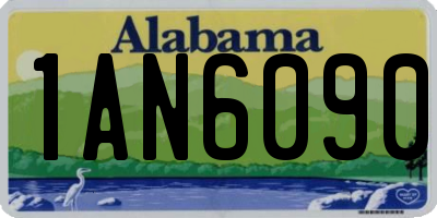 AL license plate 1AN6090