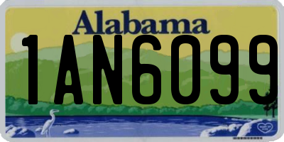 AL license plate 1AN6099