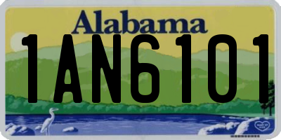 AL license plate 1AN6101