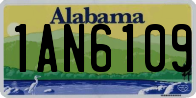 AL license plate 1AN6109