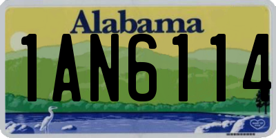 AL license plate 1AN6114