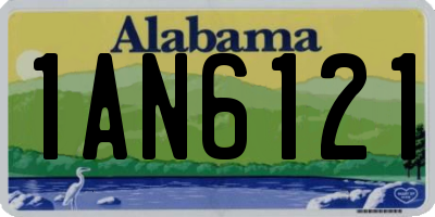 AL license plate 1AN6121