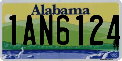AL license plate 1AN6124