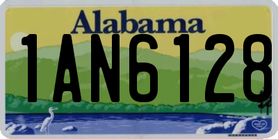 AL license plate 1AN6128