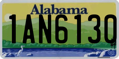 AL license plate 1AN6130