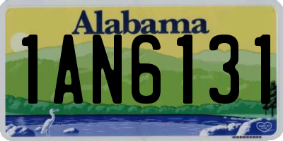 AL license plate 1AN6131