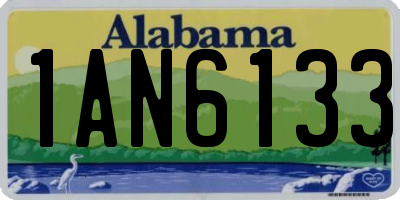 AL license plate 1AN6133