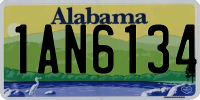 AL license plate 1AN6134